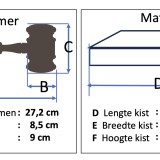 Zwarte Houten Voorzittershamer met inscriptie: Autoriteit in Pure Vorm